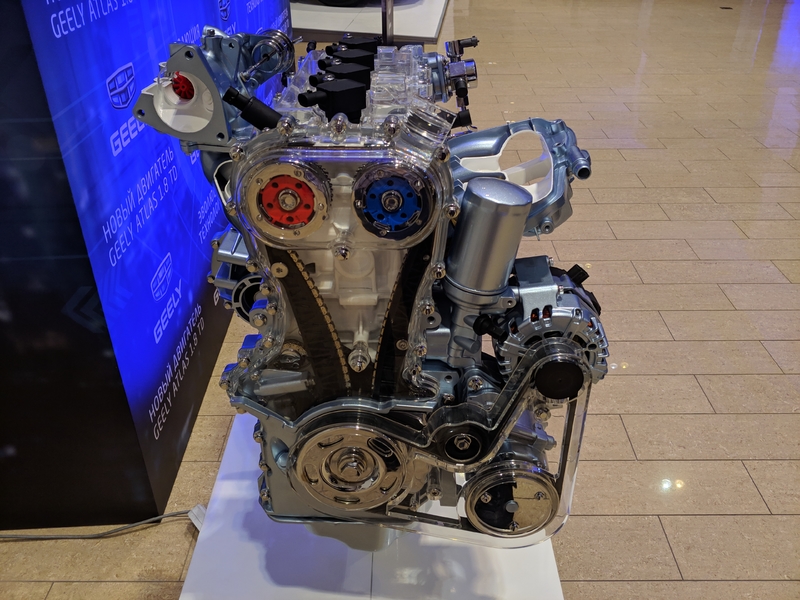 Силовой агрегат турбо-двигателя GEELY ATLAS