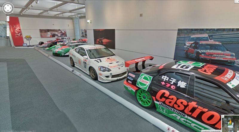 Экспонаты музея Honda теперь доступны через Google Street View