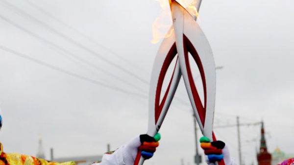 Эстафета Олимпийского факела в автоцентрах "Волга-Раст"