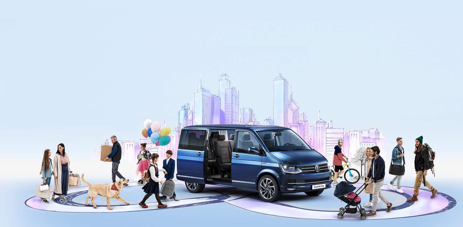 Авто для большой семьи: Volkswagen Caravelle City у официального дилера Volkswagen Caravelle Волгоград